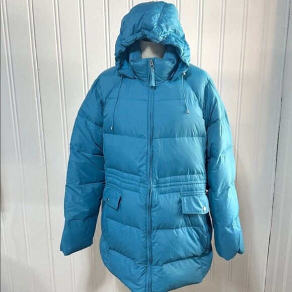 Lands' End women's down puffer coat parka Size 2X - Picture 1 of 13
